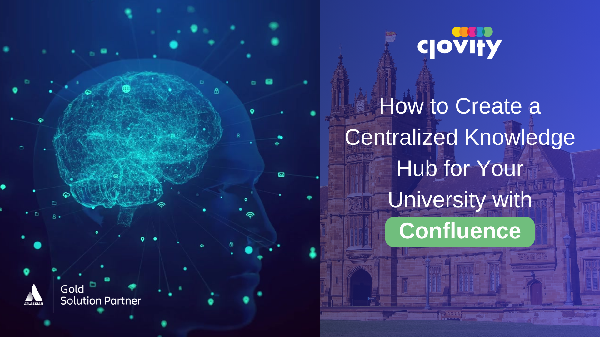 Discover how Atlassian Confluence, powered by Clovity, helps higher education institutions streamline knowledge sharing, collaboration, and AI-driven content management.