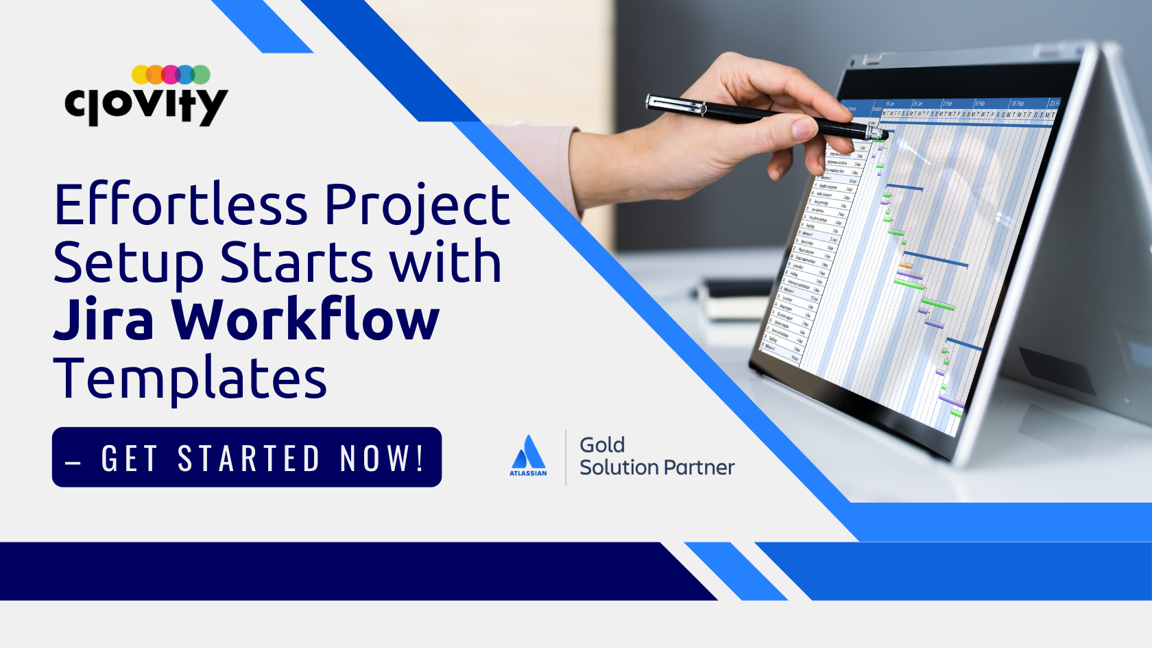 Streamline your project management with Jira workflow templates. As an Atlassian Gold Solution Partner, Clovity offers expert guidance, customization, and support to maximize your team's efficiency. Learn how to implement the right workflows today!