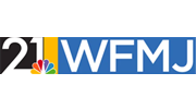 21 WFMJ logo with multicolor NBC peacock and blue text on white background
