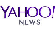 Yahoo! News logo with purple Yahoo! text and grey NEWS text on white background